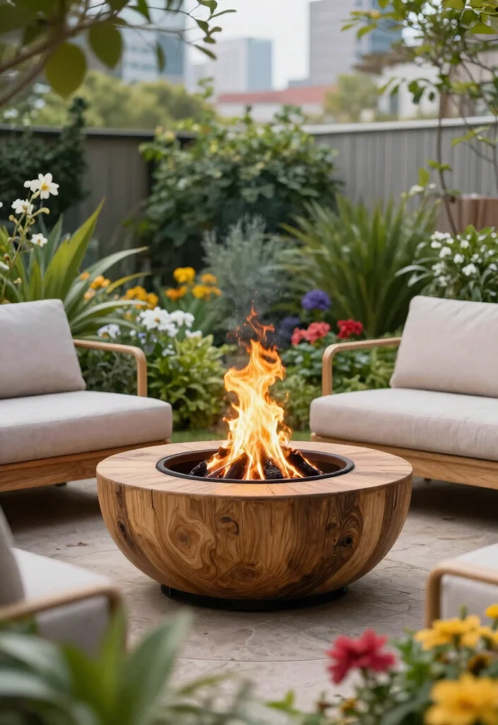 12 Home Fire Pit Ideas That Are Safe for Small Backyards - 10. Eco-Friendly Fire Pit 1