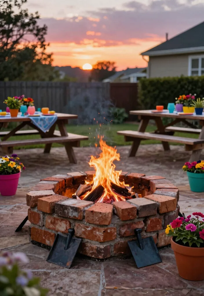12 Home Fire Pit Ideas That Are Safe for Small Backyards - 5. DIY Fire Pit 1