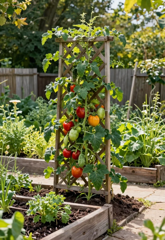 12 Lattice Fence Panels Ideas That Provide Privacy Without Full Shade - 4. Lattice Trellis for Climbing Vegetables 1
