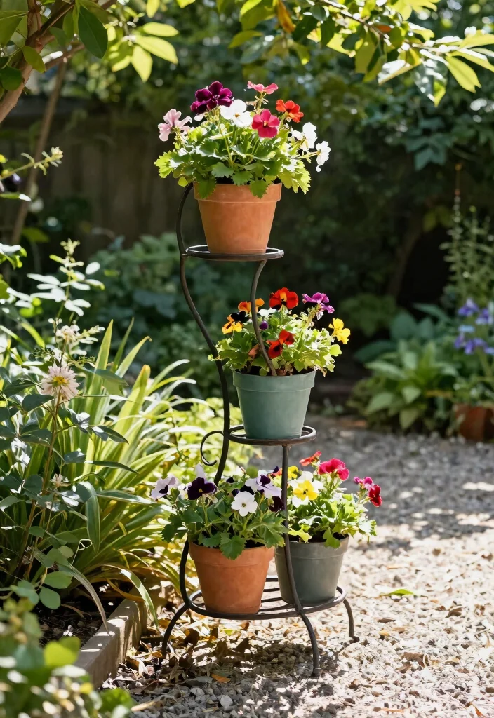 12 Outdoor Metal Plant Stands That Won't Rust or Tip Over - 1. The Classic Curved Stand 1