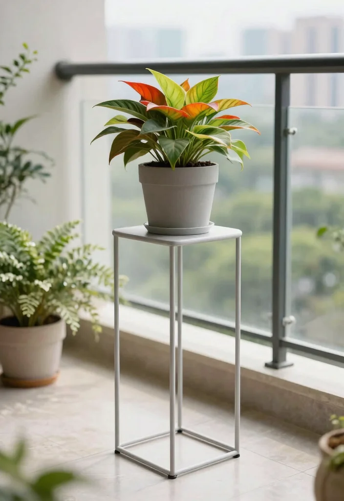 12 Outdoor Metal Plant Stands That Won't Rust or Tip Over - 6. The Minimalist Design 1