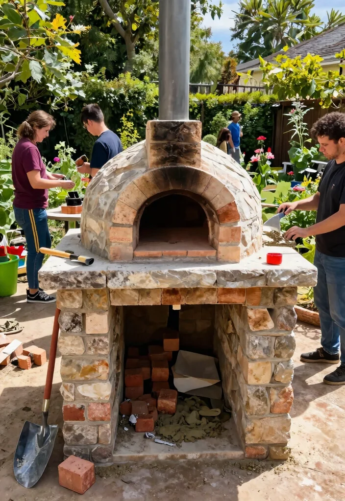 12 Outdoor Pizza Oven Ideas That Don't Require a Built-In Setup - 3. DIY Pizza Oven with Bricks 1