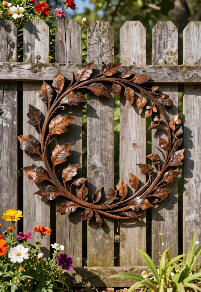 12 Outdoor Wall Art Ideas That Won't Fade or Rust in Direct Sun - 2. Rust-Resistant Metal Wall Sculptures 1