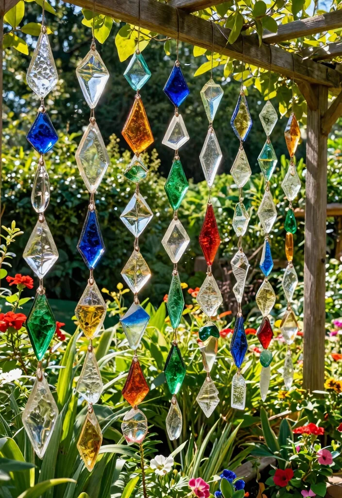 12 Outdoor Wall Art Ideas That Won't Fade or Rust in Direct Sun - 3. Recycled Glass Art 1