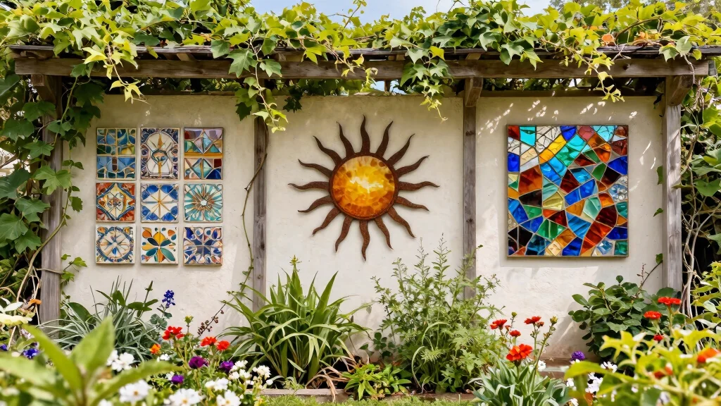 12 Outdoor Wall Art Ideas That Won't Fade or Rust in Direct Sun