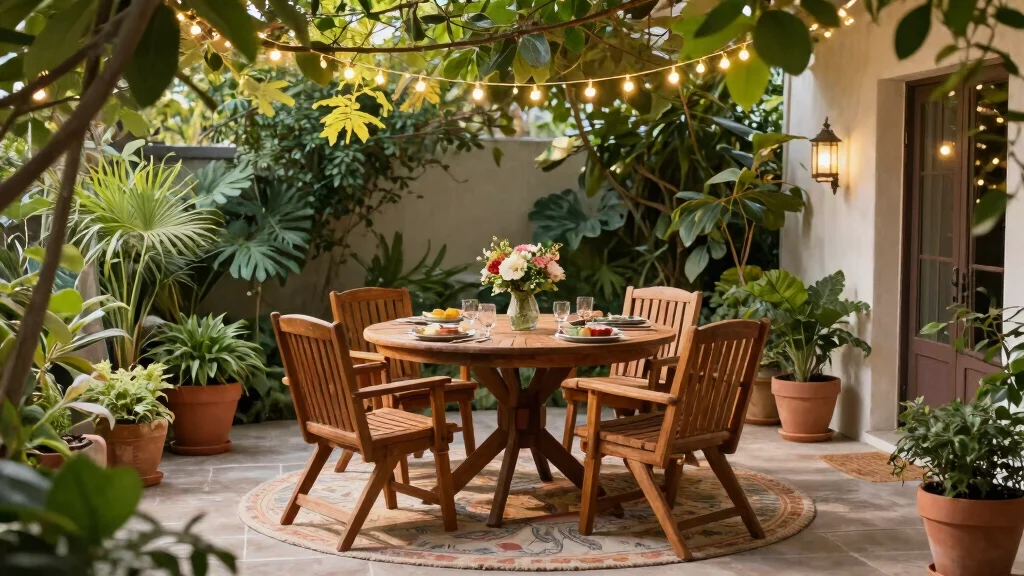 12 Patio Dining Table Ideas That Seat Six in a Small Space