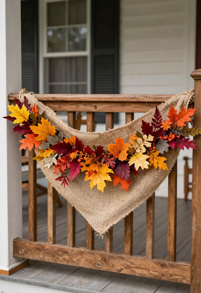 12 Thanksgiving Porch Decorations That Survive Wind - 11. Sturdy Seasonal Swags 1