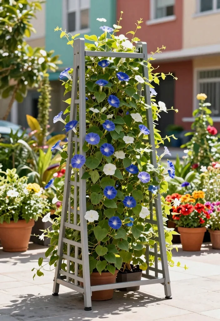 12 Trellis Ideas for Privacy Climbing Vines That Block Neighbors - 4. Folding Trellis 1