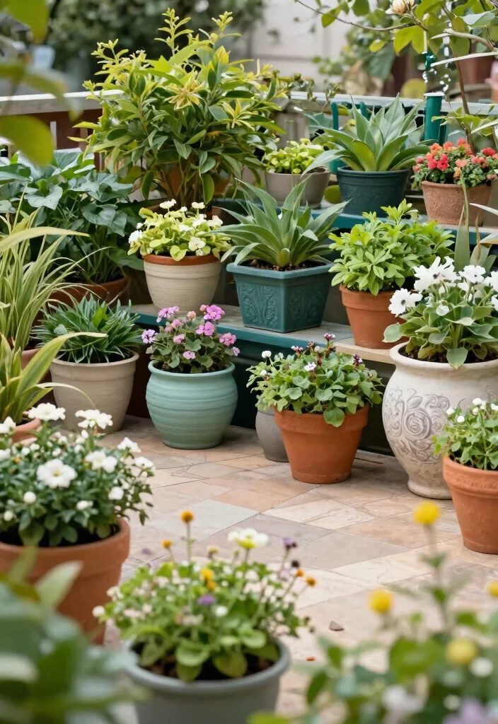 14 Boho Patio Decor Ideas on a Budget That Actually Look High-End - 10. Colorful Planters for Plants 1