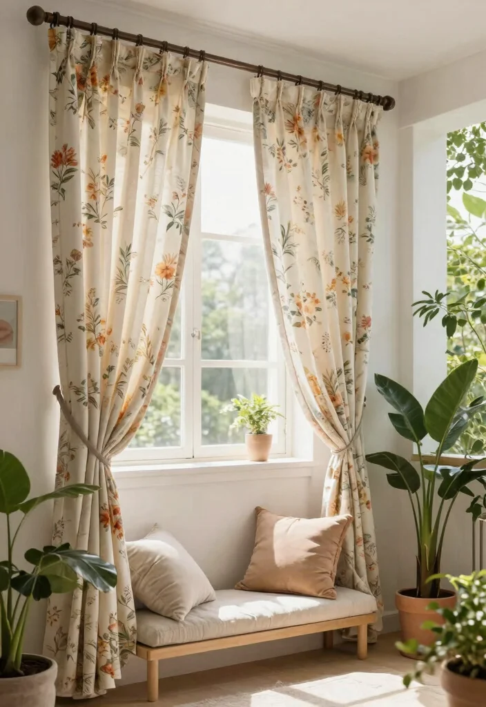 14 Curtains for Balcony Ideas That Block Sun Without Drilling - 12. Tension Rod Curtains 1