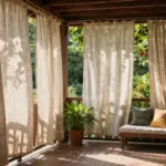 14 Curtains for Balcony Ideas That Block Sun Without Drilling