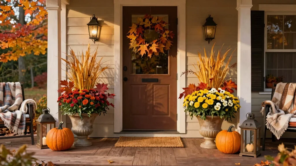 14 Fall Urns for Front Porch That Last Through First Frost