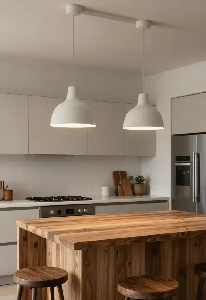 14 Farmhouse Pendant Lighting Ideas That Brighten Dark Kitchens - 12. Minimalist Farmhouse Pendants 1