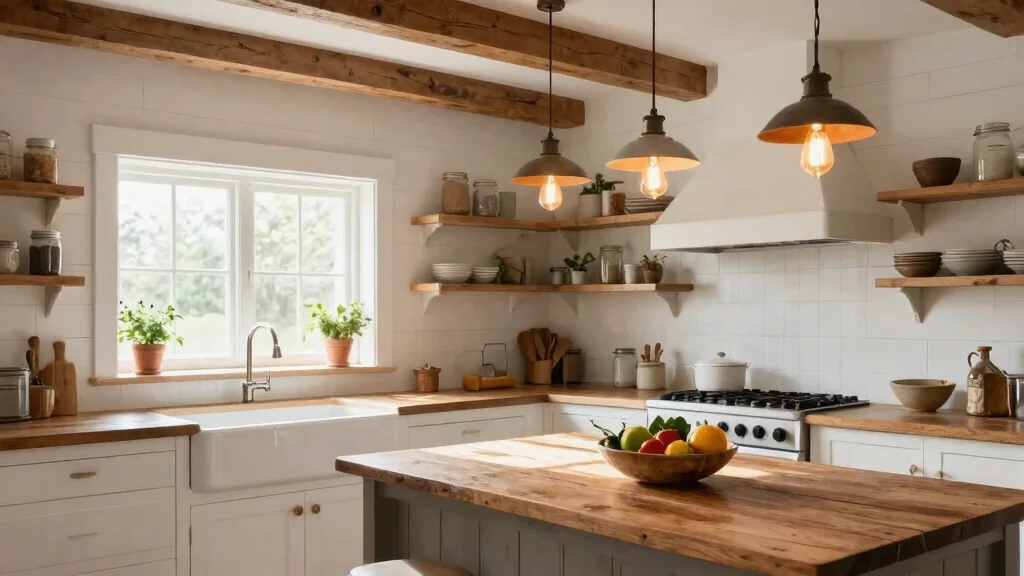 14 Farmhouse Pendant Lighting Ideas That Brighten Dark Kitchens