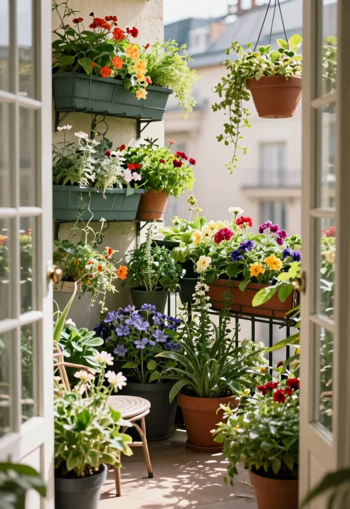 14 French Doors Patio Ideas That Let in Light Without Losing Privacy - 9. Vertical Planters 1