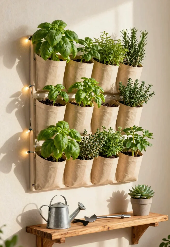 14 Herb Planter Ideas for Small Spaces and Tight Windowsills - 1. Vertical Wall Planters for Herbs 1