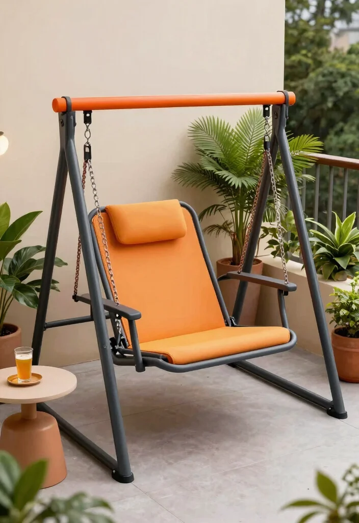 14 Jhula in Balcony Ideas That Fit Tight Spaces and Weight Limits - 10. Outdoor Reclining Swing 1