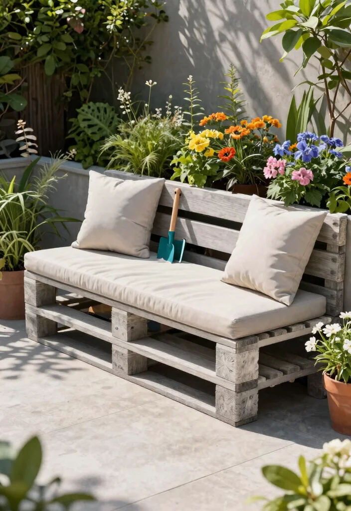 14 Pallet Patio Furniture Ideas That Actually Hold Up Outdoors - 6. Multi-Purpose Pallet Storage 1