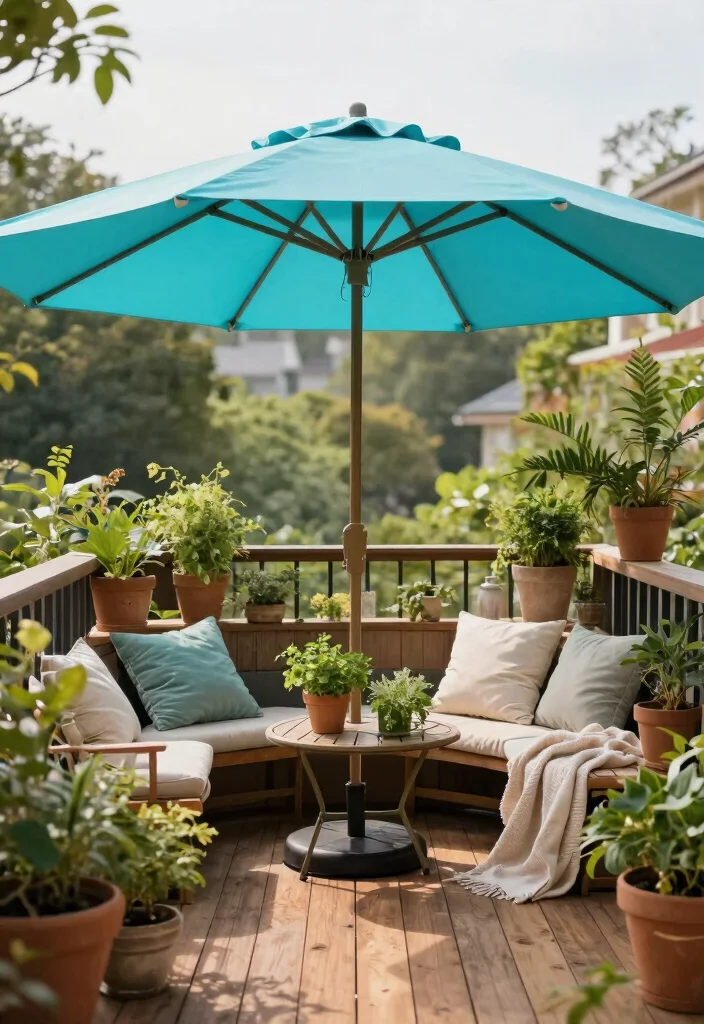 14 Patio Sun Shades for Small Spaces That Actually Block Heat - 5. Patio Umbrellas for Stylish Flexibility 1