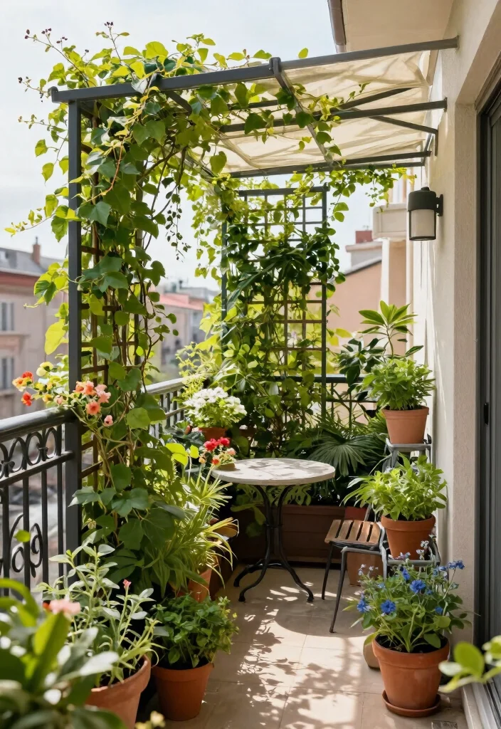 14 Patio Sun Shades for Small Spaces That Actually Block Heat - 8. Vertical Garden Shades for Space Optimization 1