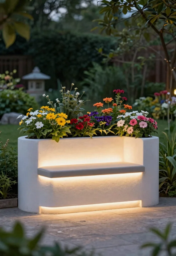 14 Tall Planter Box Ideas That Hide Bare Foundations and Utility Boxes - 13. Multi-Purpose Planters 1