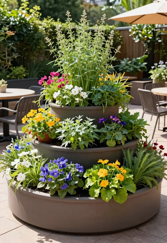 14 Tall Planter Box Ideas That Hide Bare Foundations and Utility Boxes - 7. Tiered Planter Boxes 1