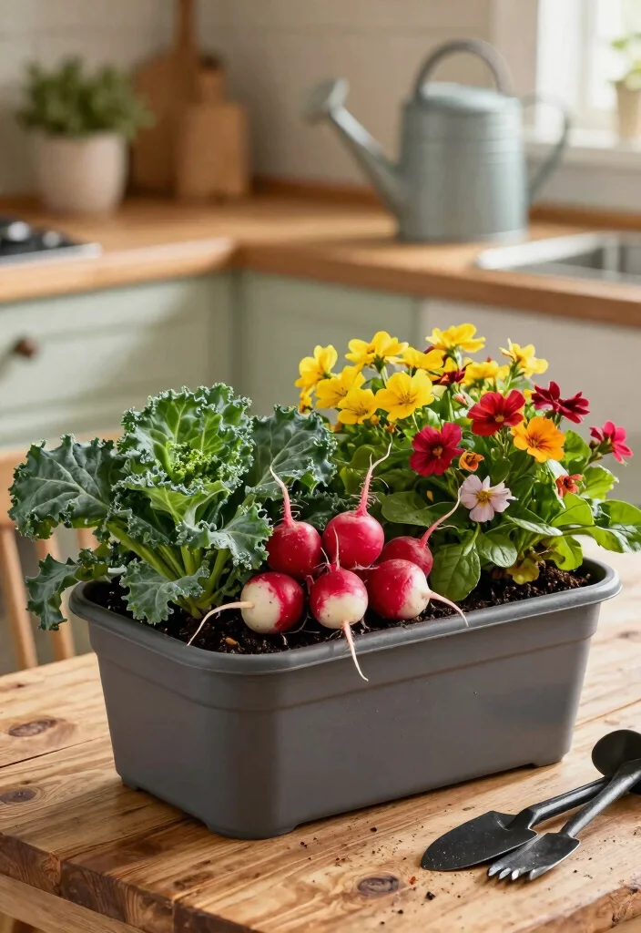 15 Fall Planter Ideas That Last Through Frost Without Replanting - 11. Cool-Season Vegetables 1