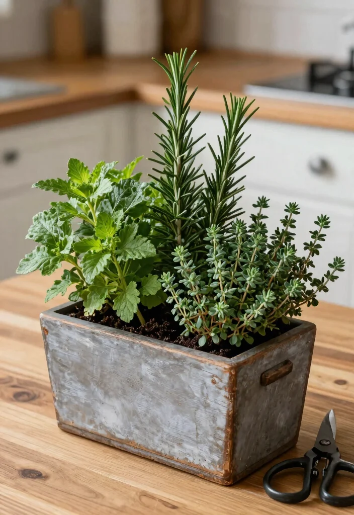 15 Fall Planter Ideas That Last Through Frost Without Replanting - 12. Scented Herbs 1