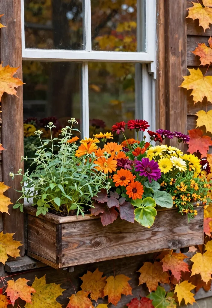 15 Fall Planter Ideas That Last Through Frost Without Replanting - 13. Window Box Wonders 1