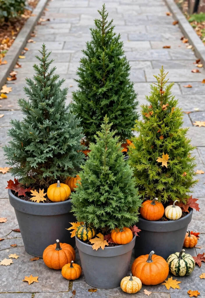 15 Fall Planter Ideas That Last Through Frost Without Replanting - 4. Evergreens and Foliage 1