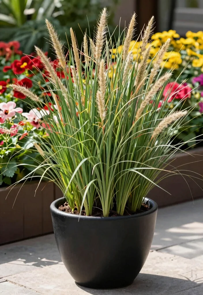 15 Fall Planter Ideas That Last Through Frost Without Replanting - 6. Fall Grasses 1