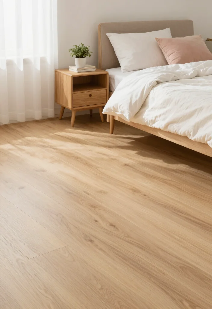 15 Farmhouse Vinyl Plank Flooring Ideas That Look Like Real Wood - 9. Textured Maple 1