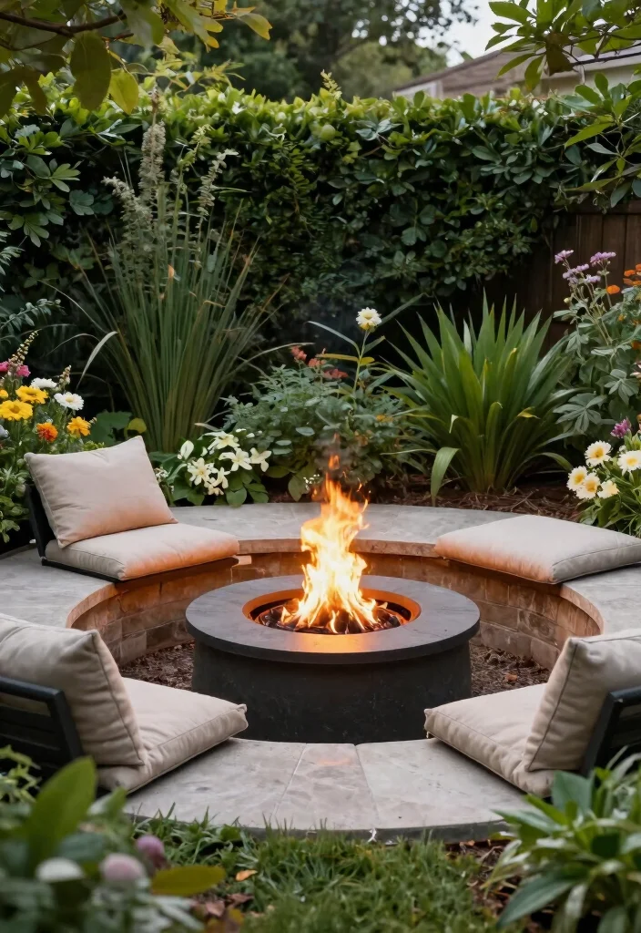 15 Fire Pit Backyard Ideas for Small Yards and Tight Budgets - 10. Sunken Fire Pit Design 1