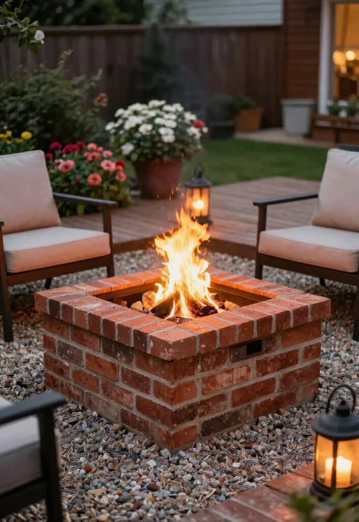 15 Fire Pit Backyard Ideas for Small Yards and Tight Budgets - 3. Bricks and Pavers Fire Pit 1