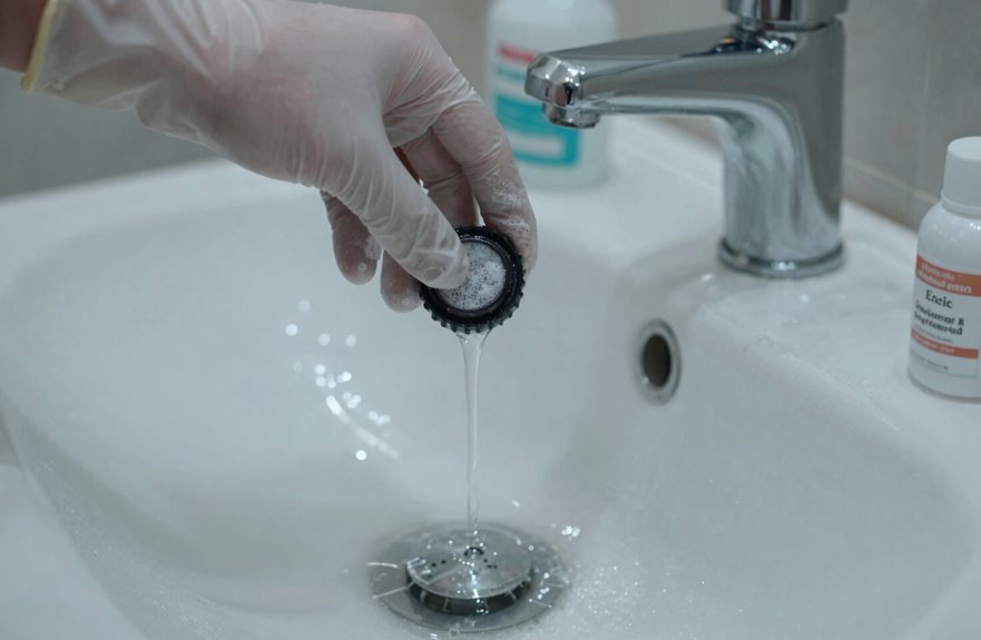 5 Ways to Fix a Stopped Up Bathroom Sink 2 chemical free drain clearing methods work