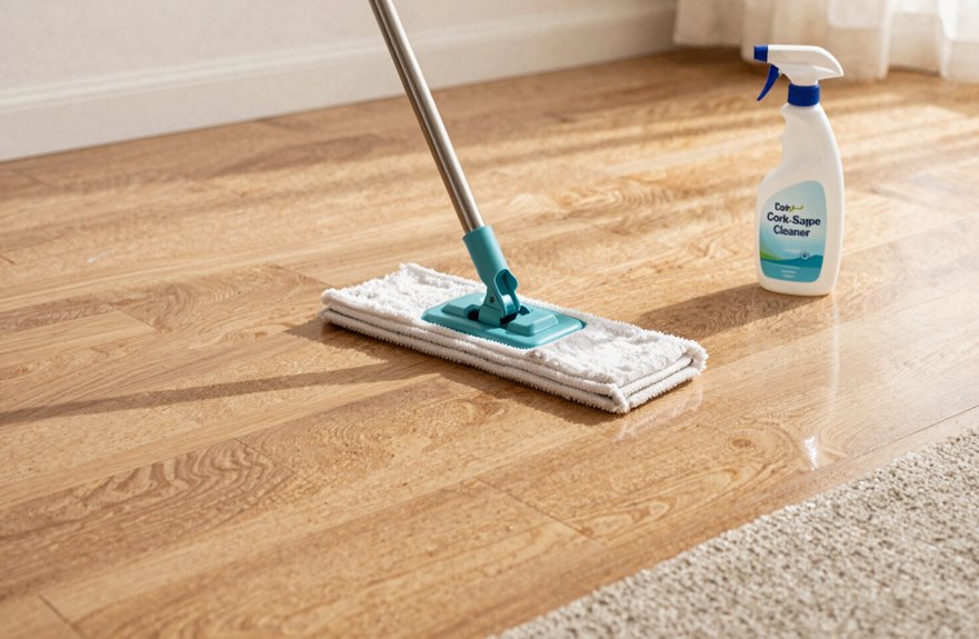 cork safe damp mop routine