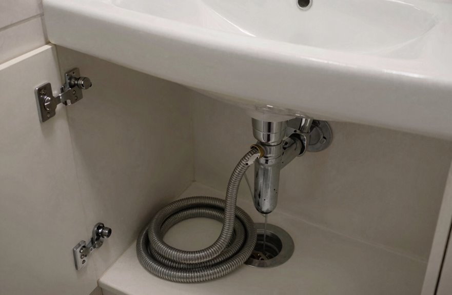 5 Ways to Fix a Stopped Up Bathroom Sink 4 drain snake clears deeper clog