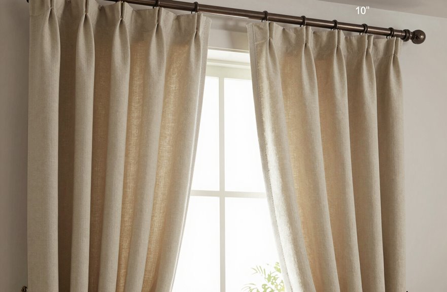 extend curtain rod 6 10 inches beyond window
