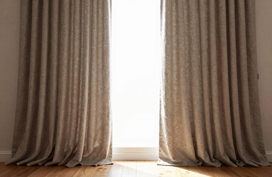 extend rods 6 12 inches past windows