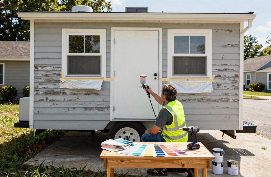 How to Paint a Trailer House - A Complete Step-by-Step Guide 1 exterior trailer painting cost factors
