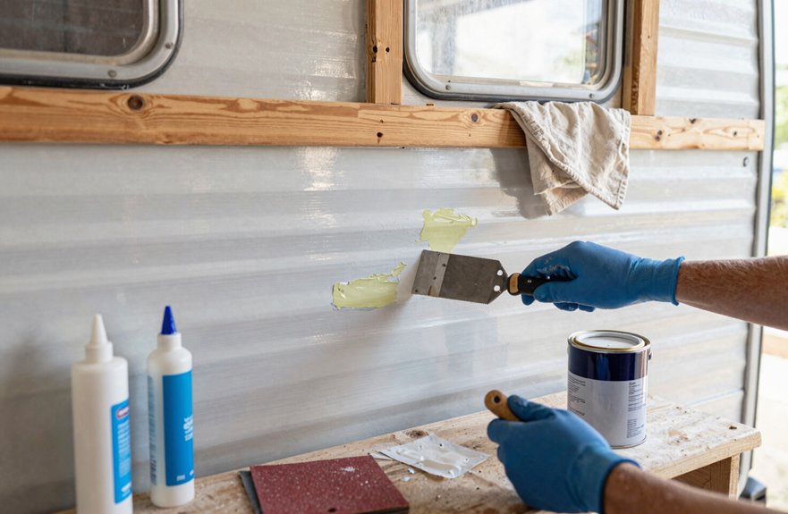 How to Paint a Trailer House - A Complete Step-by-Step Guide 5 heat peel and residue removal cleanup