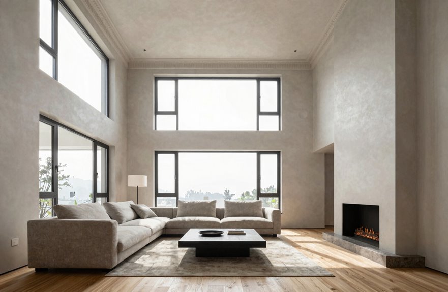high ceilings boost perceived space