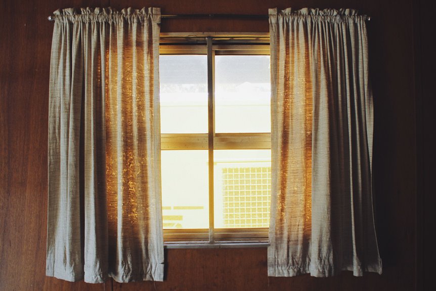 how wide to hang curtains