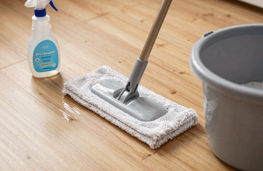 How to Clean Bamboo Floors 3 microfiber mop ph neutral solution