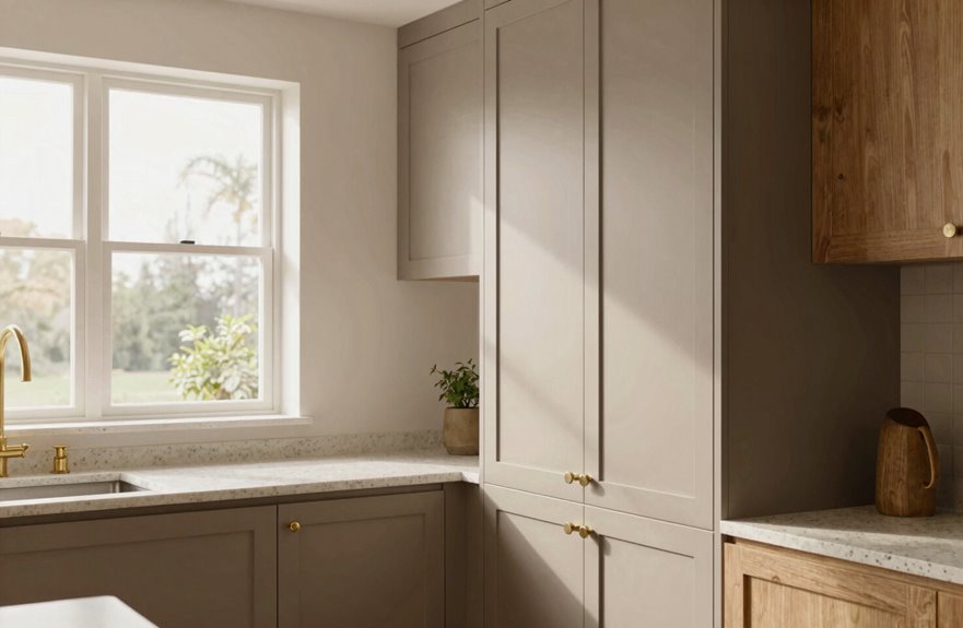 10 Best Kitchen Cabinet Colors for 2027 4 mushroom taupe cabinets balance warmth