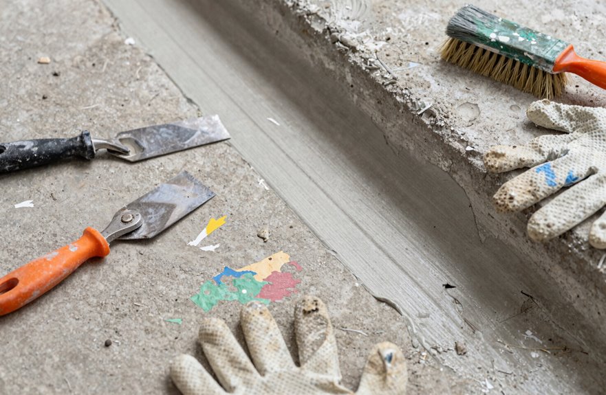 7 Steps to Get Paint Off Cement Floors 1 paint over only if sound
