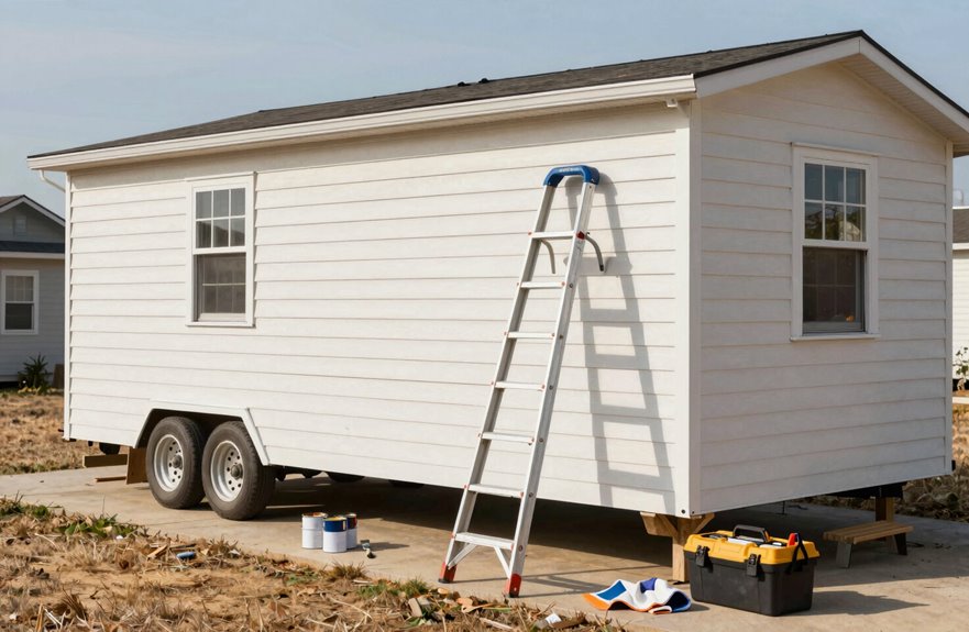 How to Paint a Trailer House - A Complete Step-by-Step Guide 4 perfect paint weather window