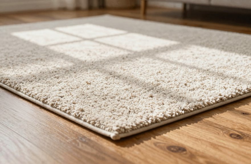 rug pad enhances comfort protection