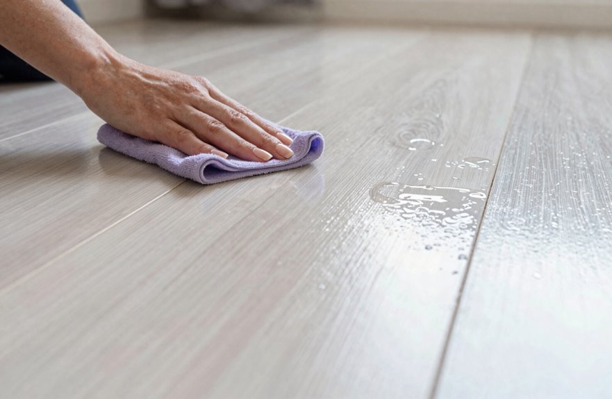 7 Steps to Make Vinyl Floors Shine Again 4 seal not fix scratches before