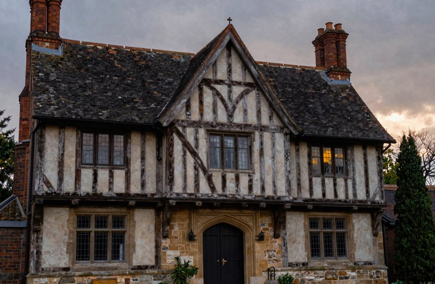 steep roofs half timbered charm